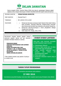 Iklan Jawatan Kosong RISDA