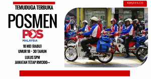 Temuduga Terbuka POSMEN POS Malaysia Berhad