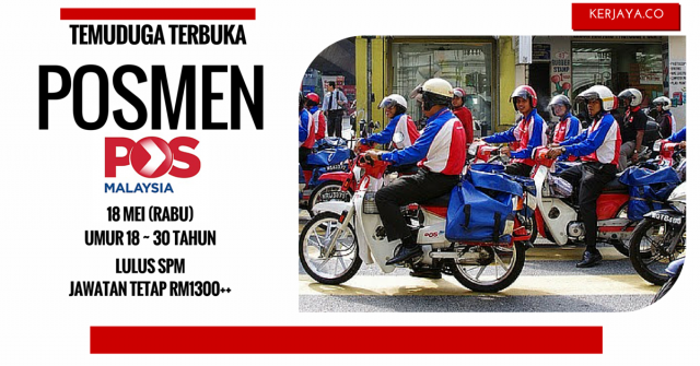 Temuduga Terbuka POSMEN POS Malaysia Berhad