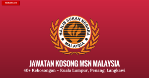 jawatan kosong terkini Majlis Sukan Negara (MSN Malaysia)