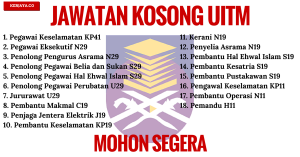 Jawatan Kosong UITM Negeri Sembilan