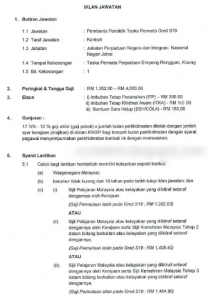 Pembantu Pendidik Taska Permata Gred S19