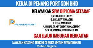kerja penang port