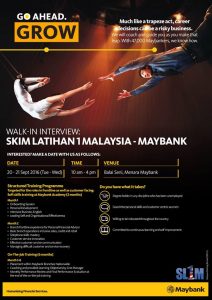 Temuduga Terbuka Maybank SL1M Latihan 1Malaysia 2016/2017