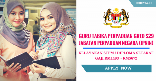 Guru Tabika Perpaduan Gred S29 Jabatan Perpaduan Negara dan Integrasi Nasional (JPNIN)