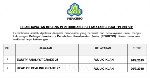 Pertubuhan Keselamatan Sosial (PERKESO)