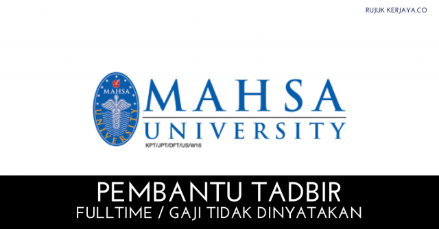 Pembantu Tadbir di MAHSA University