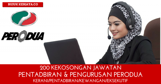 Kerani Pentadbiran Pengurusan & Eksekutif PERODUA