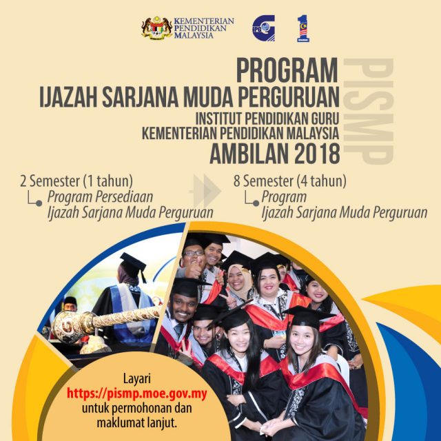 Iklan Permohonan Online Program Ijazah Sarjana Muda Perguruan (PISMP) 2018