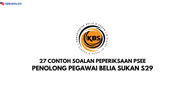 Contoh Soalan Psikometrik Penolong Pegawai Belia Sukan S29