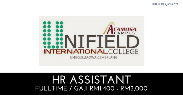 Unifield International College ~ Kekosongan HR Assistant