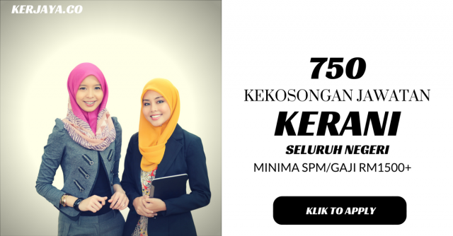Kerani ~ 750 Kekosongan Kelayakan Minima SPM