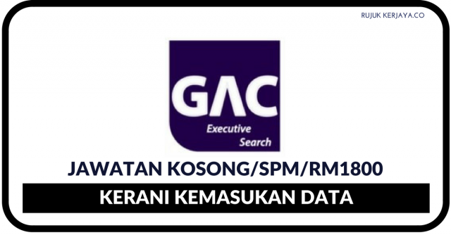 Data Entry Clerk di GAC Executive Search