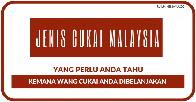 Jenis-jenis Cukai di Malaysia