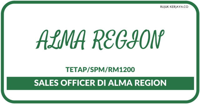Sales Officer Di Alma Region