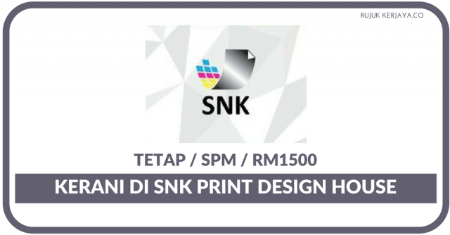 SNK Print Design House ~ Admin Clerk