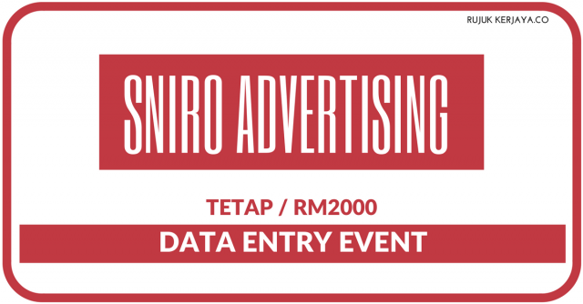 Sniro Advertising  ~ Data Entry Event