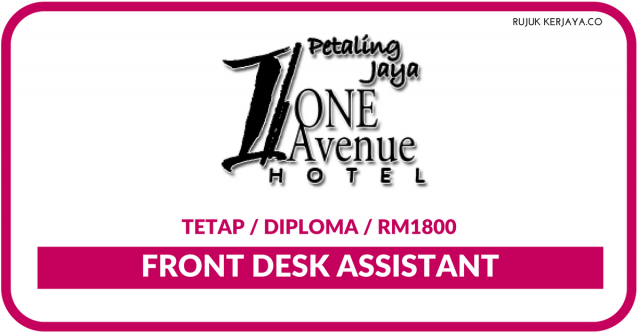 One Avenue Hotel ~ Front Office Assistant
