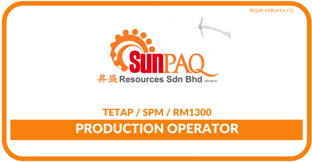 Production Operator Di Sunpaq