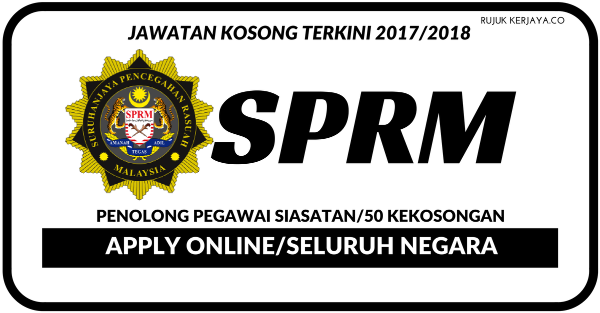 Iklan Jawatan SPRM Seluruh Negara