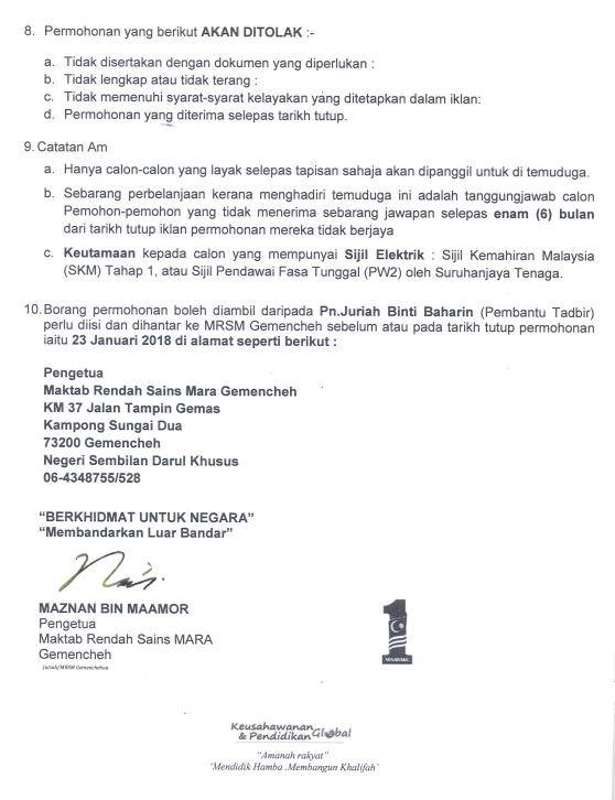 Pembantu Operasi Maktab Rendah Sains Mara