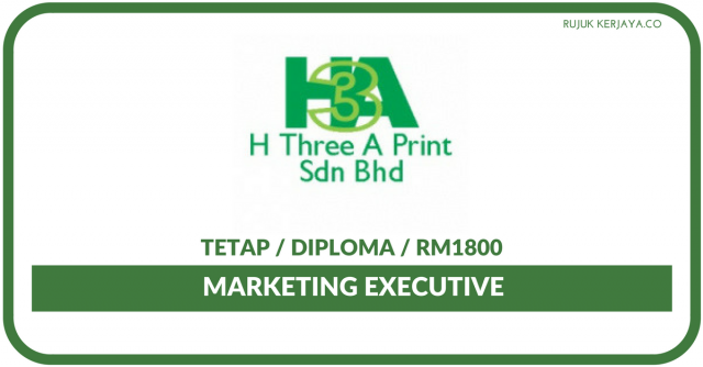 H Three A Print ~ Marketing Executive