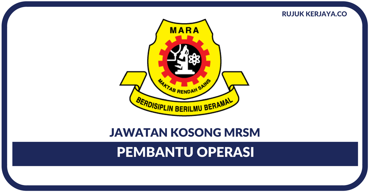 Pembantu Operasi Maktab Rendah Sains Mara
