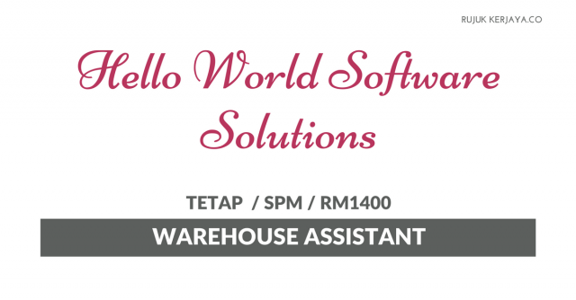 Hello World ~ Warehouse Assistant
