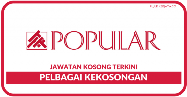 Popular Book Co ~ Pelbagai Kekosongan 2018