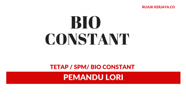 Bio Constant ~ Pemandu Lori