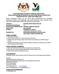 Iklan jawatan Kosong PERHILITAN