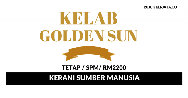 Kelab Golden Sun ~ Kerani Sumber Manusia