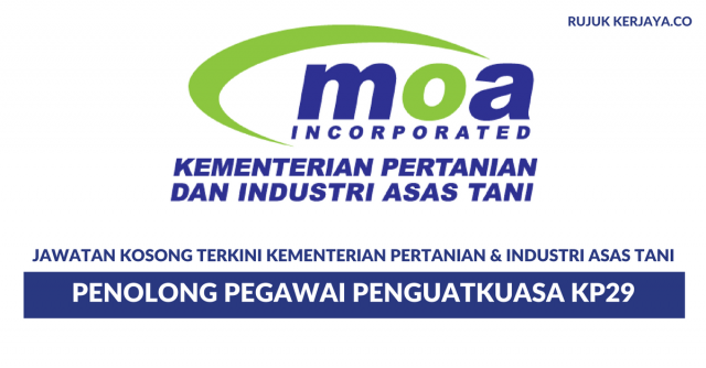 Kementerian Pertanian & Industri Asas Tani – Penolong Pegawai Penguatkuasa KP29