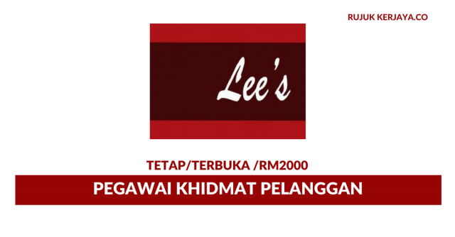Pegawai Khidmat Pelanggan Di Lee”S