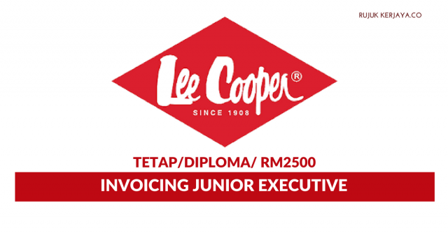 Lee Cooper ~ Invoicing Junior Executive