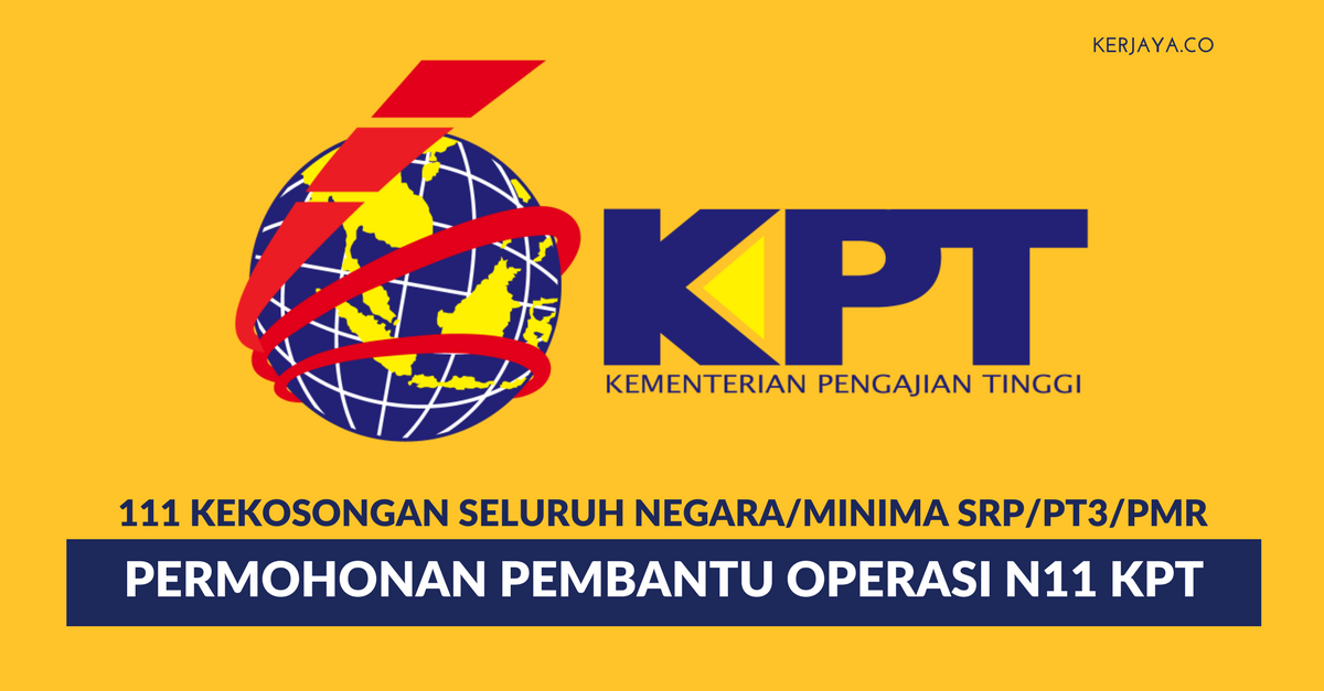 Permohonan Jawatan Pembantu Operasi di Kementerian Pendidikan, Kementerian Kesihatan & Kementerian Sumber Asli di Buka