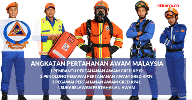 Permohonan Jawatan Angkatan Pertahanan Awam Malaysia di Buka Sepanjang Tahun