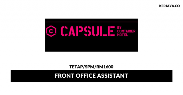 Capsule By Container Hotel ~ Front Office Assistant
