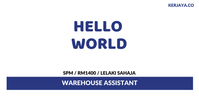 Hello World ~ Warehouse Assistant