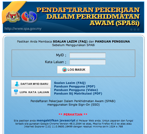 Pendaftaran SPA8i