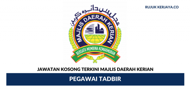 Permohonan Jawatan Pegawai Tadbir Majlis Daerah Kerian Kini di Buka