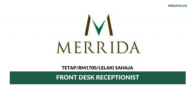 Merrida Hotel ~ Front Desk Receptionist