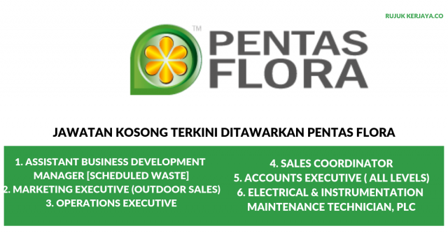 Pentas Flora ~ Operations Executive / Accounts Executive / Marketing Executive / Sales Coordinator