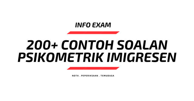Contoh Soalan Psikometrik Penolong Penguasa Imigresen KP5