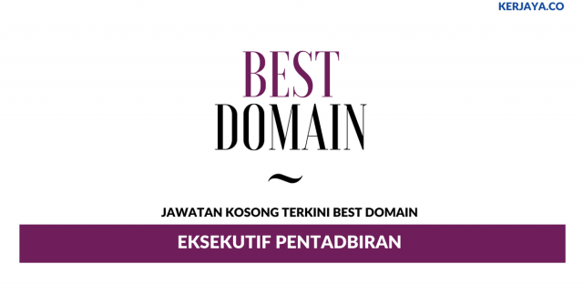 Best Domain ~ Eksekutif Pentadbiran