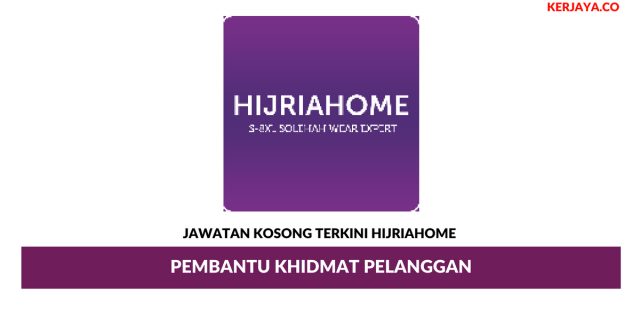 Hijriahome ~ Pembantu Khidmat Pelanggan