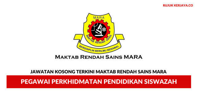 Maktab Rendah Sains Mara ~ Pegawai Perkhidmatan Pendidikan Siswazah