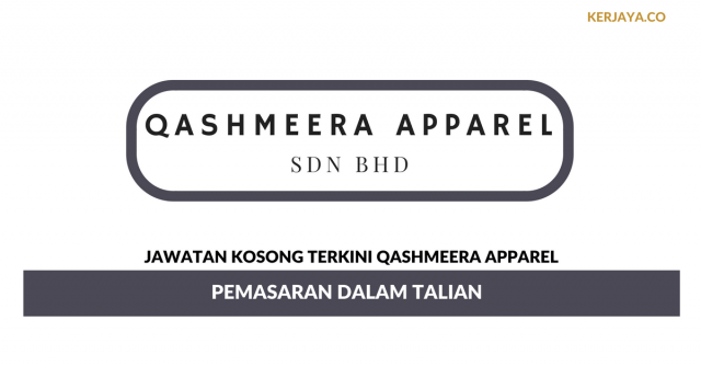 Qashmeera Apparel ~ Pemasaran Dalam Talian