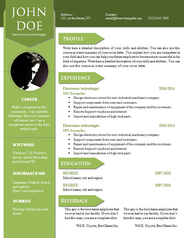 resume yang fancy