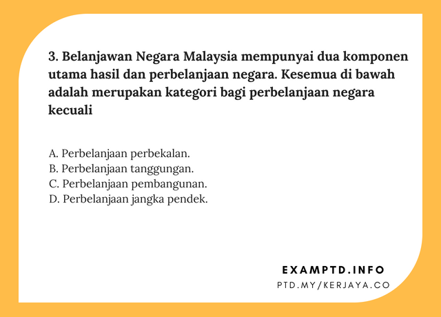 Contoh Soalan Pegawai Tadbir Diplomatik M41